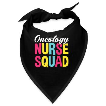 Krankenschwester Pfleger Krankenpfleger - Bandana - Schwarz - Vorne