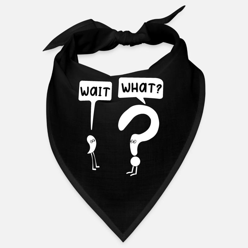 Wait what? Humor punctuation marks are funny Bandana