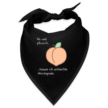an und pfirsich - Bandana - Schwarz - Vorne