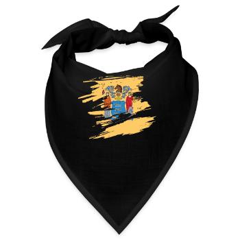 New jersey stolz geschenk - Bandana - Schwarz - Vorne