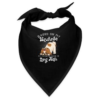 Basierend auf meiner Garderobe ist meine Lieblingsfarbe Hund - Bandana - Schwarz - Vorne