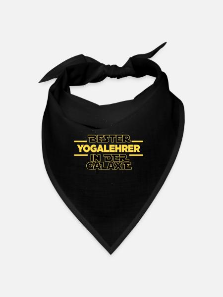 Bester Yogalehrer in der Galaxie - Bandana - Schwarz - Vorne