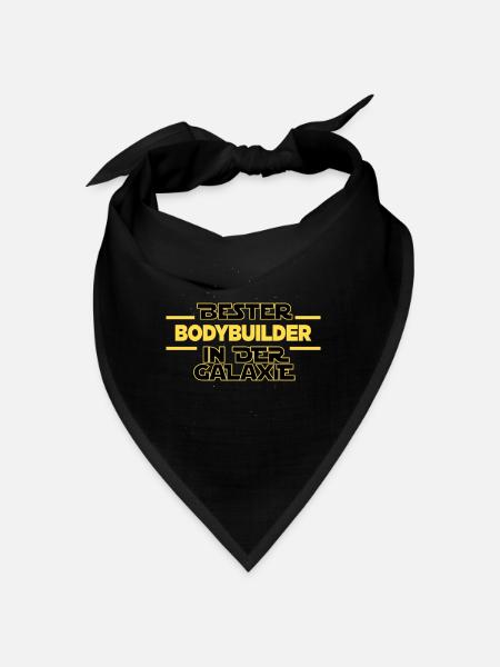 Bester Bodybuilder in der Galaxie - Bandana - Schwarz - Vorne