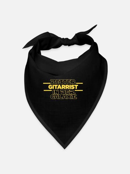 Bester Gitarrist in der Galaxie - Bandana - Schwarz - Vorne