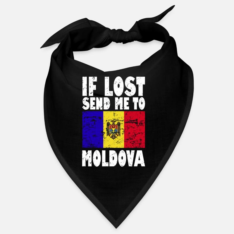 Moldawien Flagge Spruch Bandana