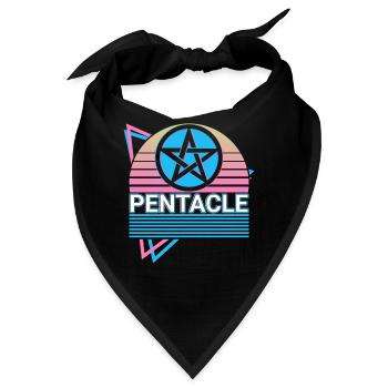 Pentagramm Nordisches Symbol Nordisches Symbol Hei - Bandana - Schwarz - Vorne