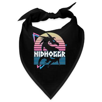 Nidhoggr Wikinger Nordischer Drache Nordische Myth - Bandana - Schwarz - Vorne