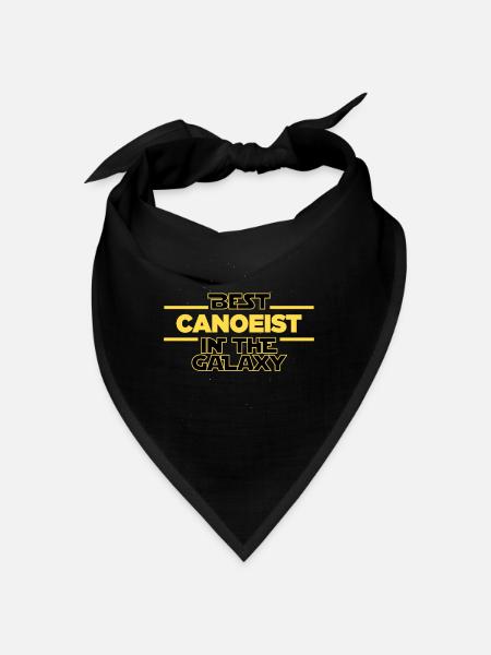 Best canoeist in the galaxy kayak - Bandana - black - Front