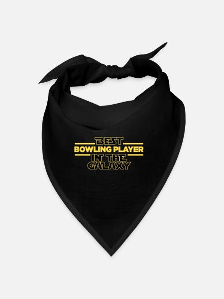 Best bowling Player in the galaxy bowler - Bandana - Schwarz - Vorne