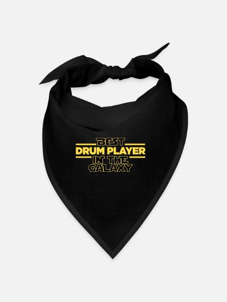 Best Drum player in the galaxy Drums - Bandana - black - Front