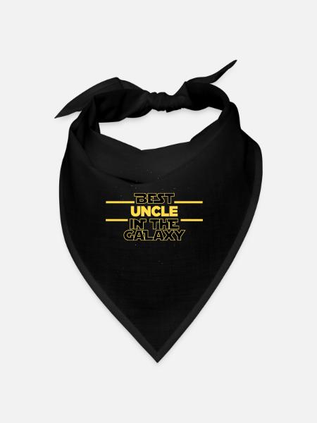 Best Uncle in the galaxy Saying - Bandana - black - Front