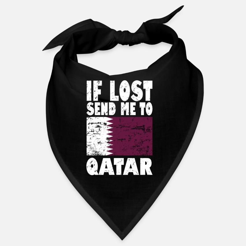 Katar Flagge Spruch Bandana