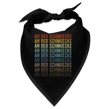 An der Schmuecke Stadt Retro Vintage - Bandana - Schwarz - Vorne