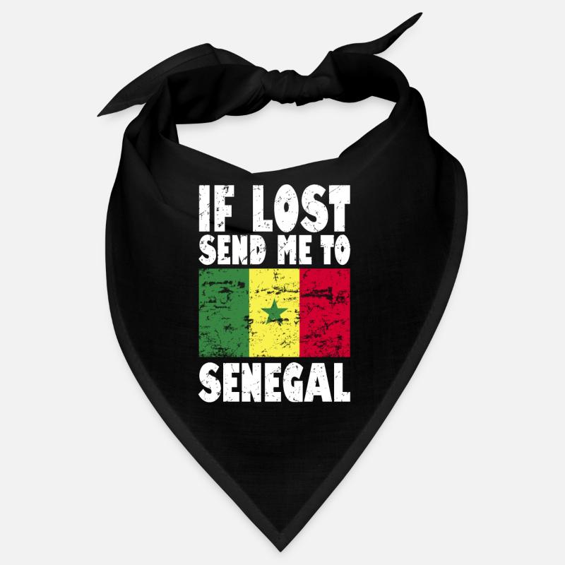 Senegal Flagge Spruch Bandana