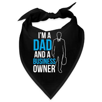 Ich Bin Ein Vater Und Ein Geschäftsinhaber CEO - Bandana - Schwarz - Vorne
