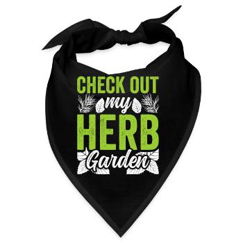 Sehen Sie Sich Meinen Kräutergarten An Kräuter - Bandana - Schwarz - Vorne