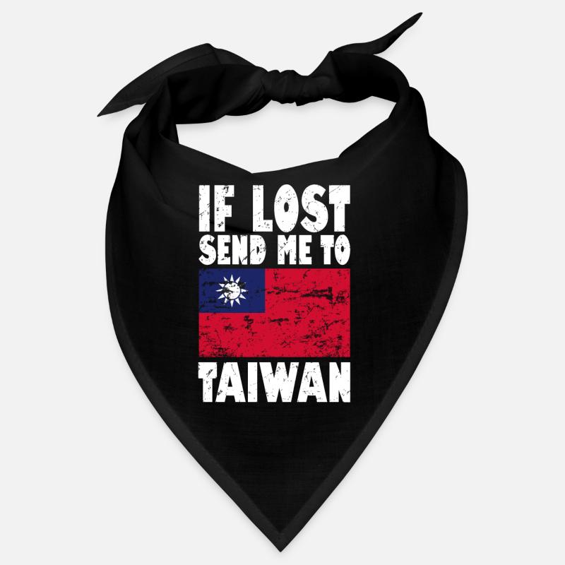 Taiwan Flagge Spruch Bandana