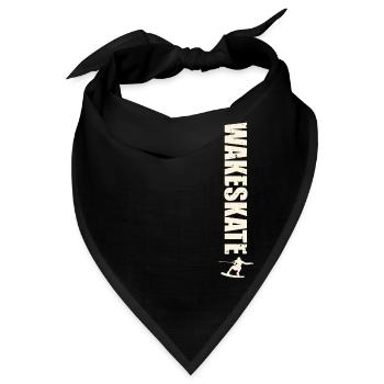 Wakeskate Wakeskating Wakeskater Wakeboard - Bandana - Schwarz - Vorne