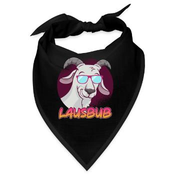 Lausbub - Bandana - Schwarz - Vorne
