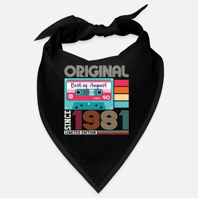 Original August 1981 41st Birthday Gift Retro Bandana