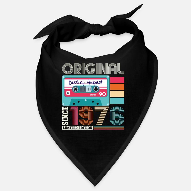 Original August 1976 46th Birthday Gift Retro Bandana