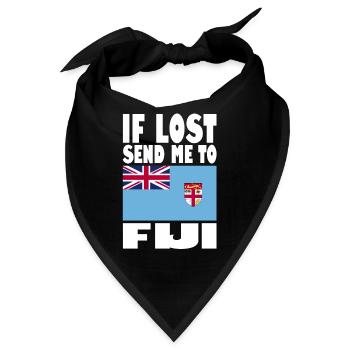 Fiji Flagge Spruch - Bandana - Schwarz - Vorne