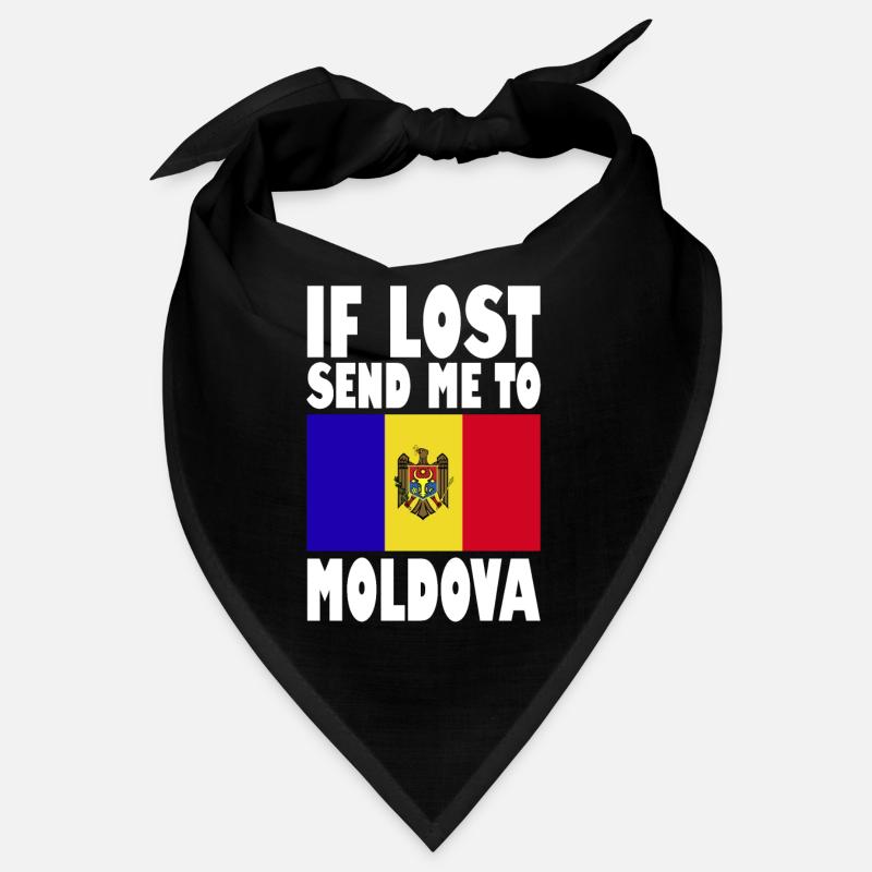 Slogan du drapeau de la Moldavie Bandana