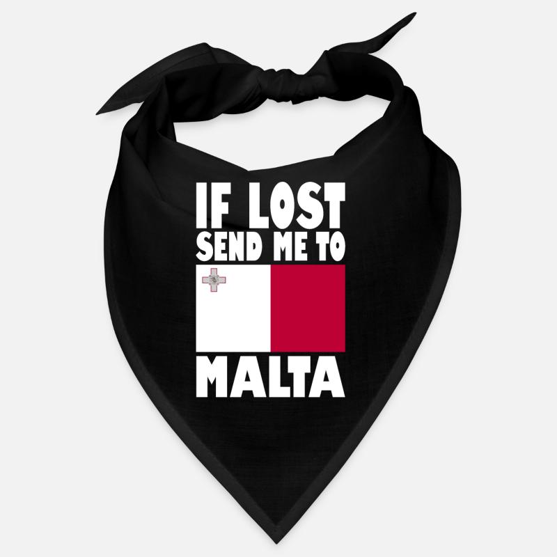 Malta Flagge Spruch Bandana