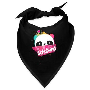 Endlich Schulkind, Einschulung - Bandana - Schwarz - Vorne