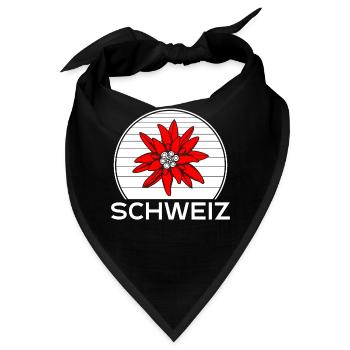 Schweizer Enzian - Bandana - Schwarz - Vorne
