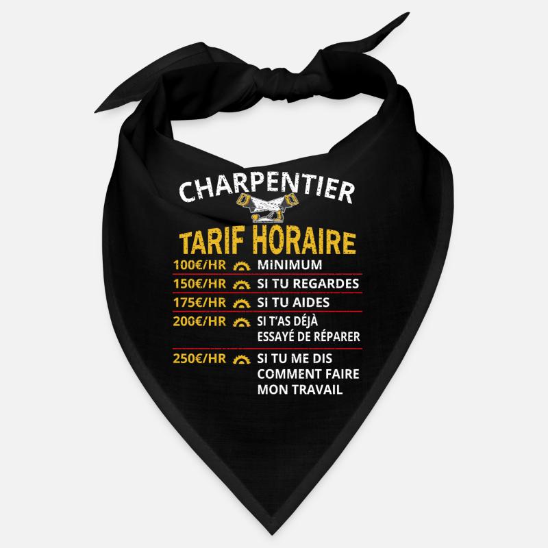 Tarif Horaire Charpentier Cadeau pour Charpentier Bandana