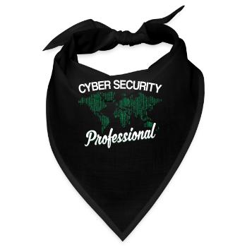 Fachmann Für Cybersicherheit Hacker Cybersecurity - Bandana - Schwarz - Vorne