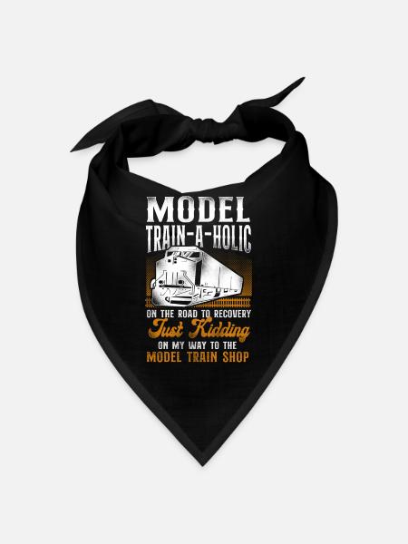 Conducteur de train diesel de marchandises - Bandana - noir - Devant
