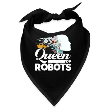 Roboter Robotik Ingenieur Kostüm Roboter - Bandana - Schwarz - Vorne