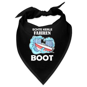 Boote Motorboot Kapitän Boot Seefahrt Geschenk - Bandana - Schwarz - Vorne