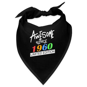 1960 - Jahrgang 1960 - Bandana - Schwarz - Vorne