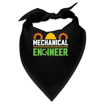 Mechanik Ingenieur Maschinenbau - Bandana - Schwarz - Vorne