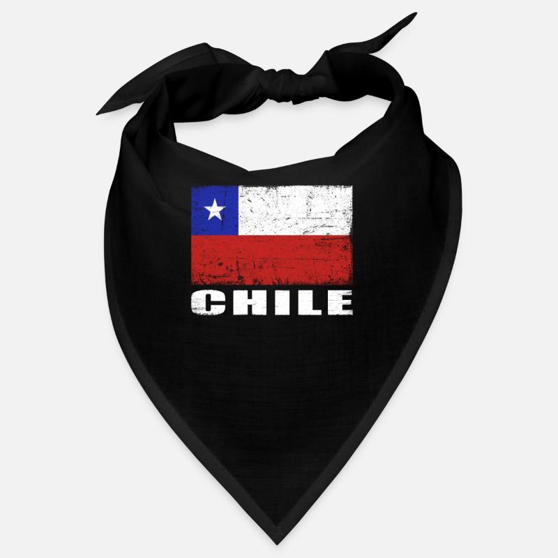 Chili Drapeau Grunge Chili Drapeau - Bandana - noir