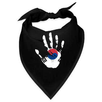 Unterstützen Sie Das Südkorea-geschenk - Bandana - Schwarz - Vorne