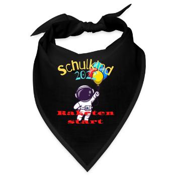 Schulanfänger 2022 Viel Erfolg - Bandana - Schwarz - Vorne