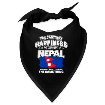 Nepal - Bandana - Schwarz - Vorne