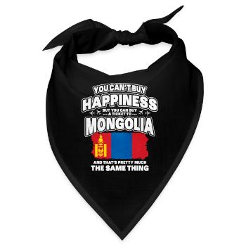 Mongolei - Bandana - Schwarz - Vorne