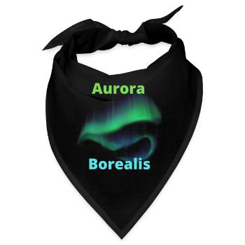 Aurora Borealis - Bandana - Schwarz - Vorne