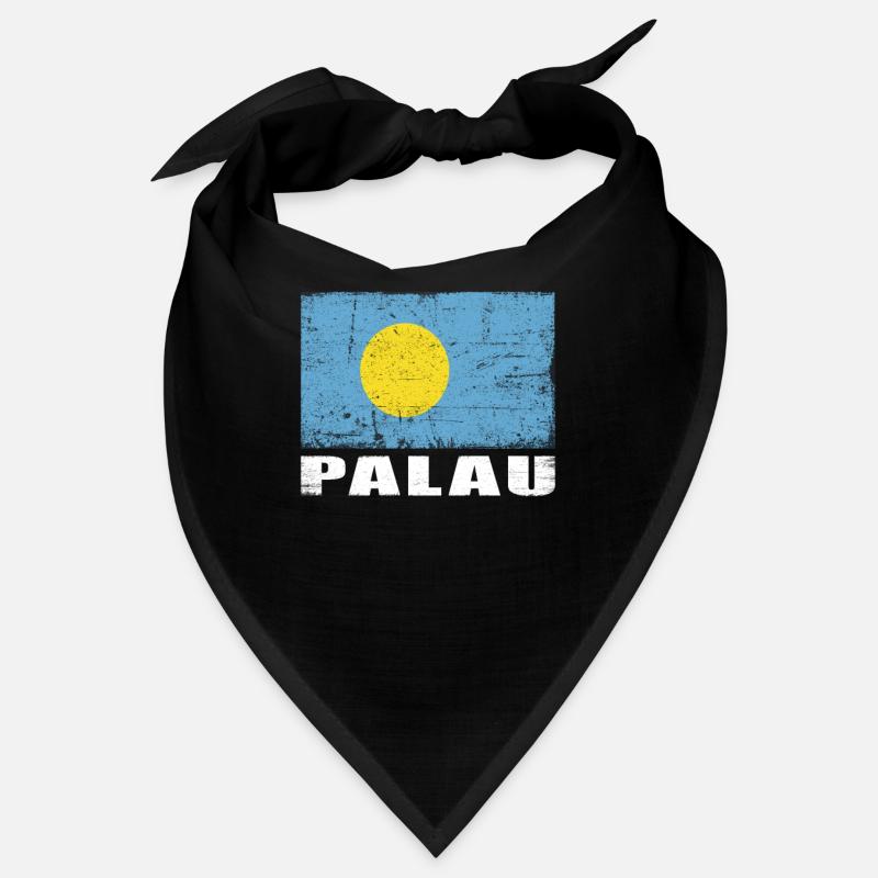 Drapeau des Palaos Drapeau des Palaos Grunge Drapeau des Palaos Bandana