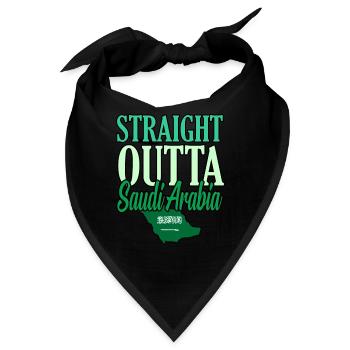 Saudi arabien - Bandana - Schwarz - Vorne