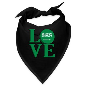Saudi arabien - Bandana - Schwarz - Vorne