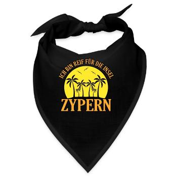 Zypern - Bandana - Schwarz - Vorne