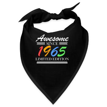 1965 - Jahrgang 1965 - Fantastisch seit 1965 - Bandana - Schwarz - Vorne