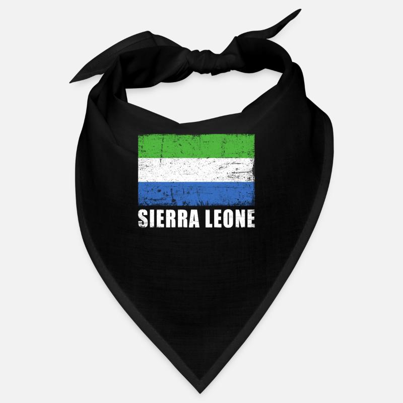 Drapeau de la Sierra Leone Grunge Drapeau de la Sierra Leone Bandana