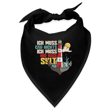 Sylt - Bandana - Schwarz - Vorne